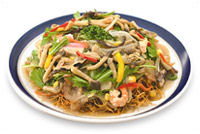きのこの皿うどん