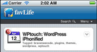 favLife for iPhone/iPod touch