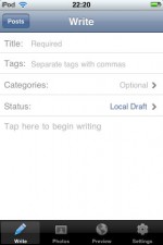 WordPress for iPhone Edit