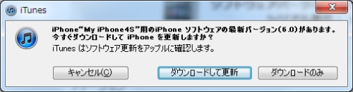 iOS 6 アップデート
