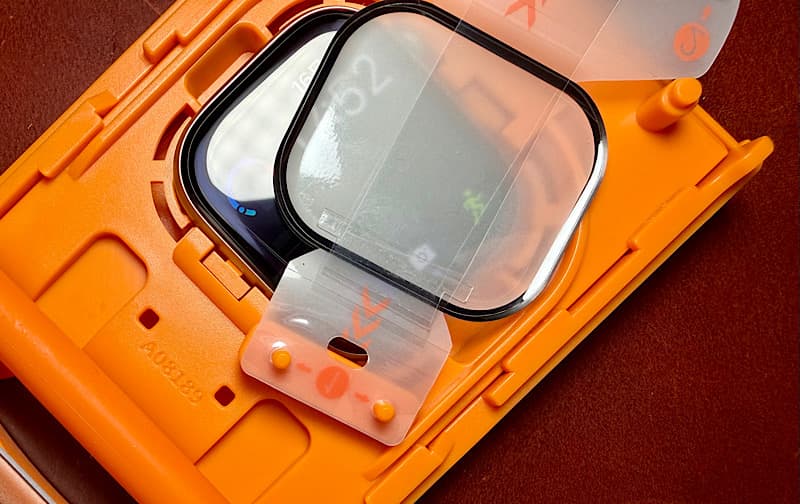 ガイドにフィルムをセット