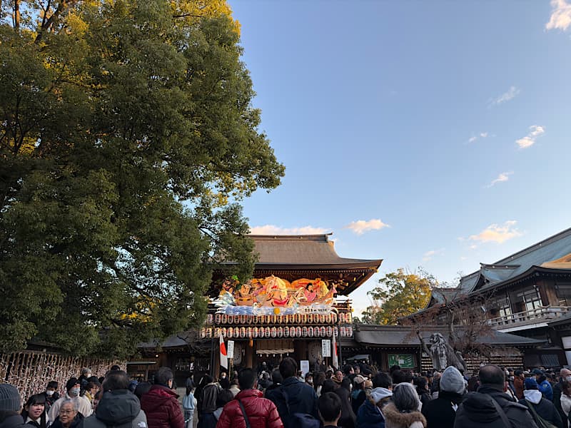 寒川神社境内ねぶた