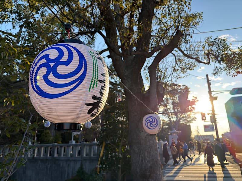 寒川神社から出たところ