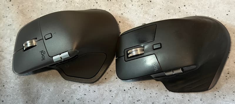 MX Master3と4表側